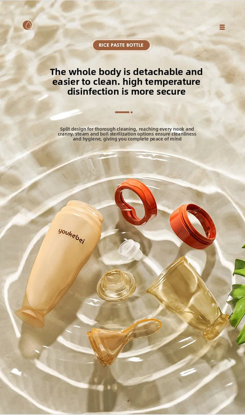 Silicone Baby Complementary Food Spoon Squeeze Feeding Bottle Spoon Water Feeding Tool Baby Food Tableware Tool