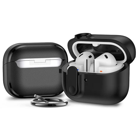 New for Samsung Galaxy Buds 3/3Pro Case with Secure Lock Shockproof for Samsung Galaxy Buds 3 Cute Protective Cover(Sand Stone)