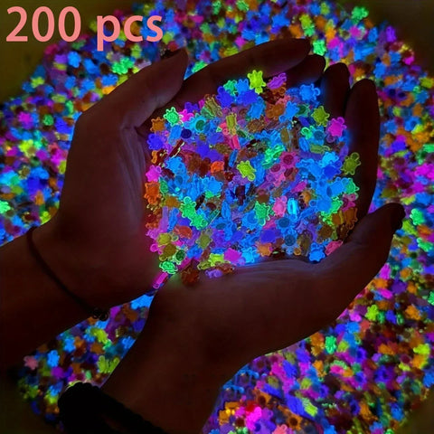 200/100PCS Glow in The Dark Turtle Figurines DIY Crafts, Fairy Garden Decor, Dollhouse Accessories & Terrarium Landscape Design