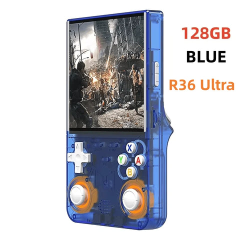 R36S R36 Ultra Handheld Retro Video Game Console IPS Screen 128GB Games Portable Pocket Player Linux System R36Ultra R36 PRO