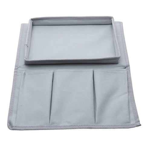 Sofa Storage Bag Living Room Sofa Armrest Organizer for TV Remote Control Cellphone Hanging Coffee Cup Tissue Storage Tray