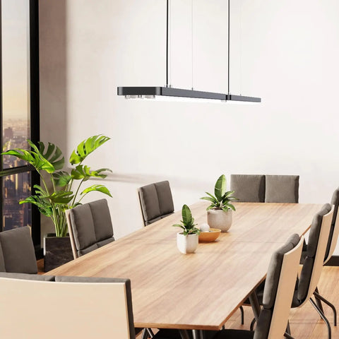 SCON Dimmable LED Pendant Light with Smart APP & Remote Control Adjustable Brightness & Color Temperature 30W Hanging Light