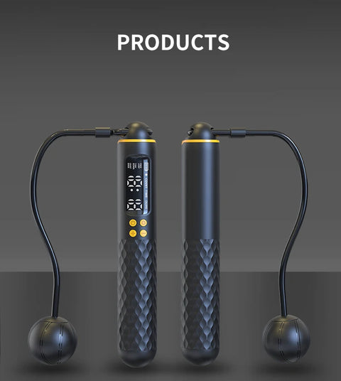 Jump Rope With Counter Adjustable Skipping Calorie Smart For Fitness Exercise And Weight Lose Counting Steel Traini Home Sport