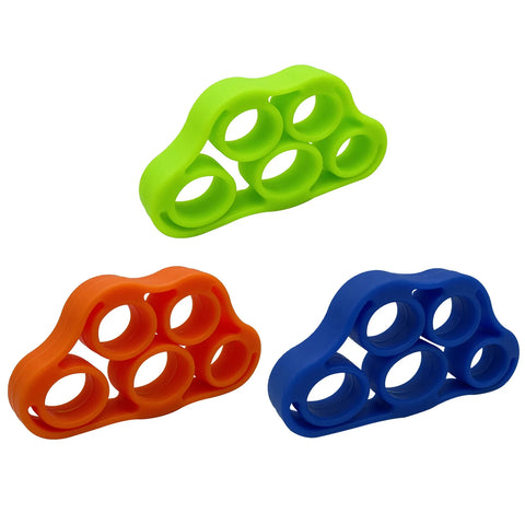 5-1PCS Silicone Finger Gripper Strengthener Trainer 6-80LB Elastic Hand Grip Finger Exerciser For Guitar/Patient Hand Trainer