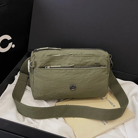Crossbody bag for ladies - new trendy canvas shoulder bag that is versatile and fashionable, lightweight and spacious, featuring