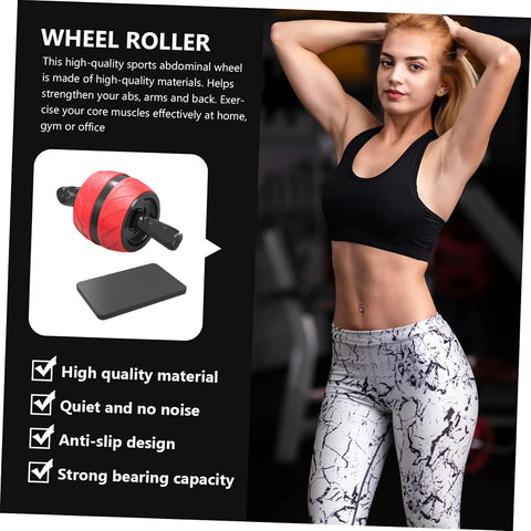 Rebound Ab Roller Healthy Belly Wheel with Knee Mat Abs Workout Equipment for Home Gym Fitness Strength Training