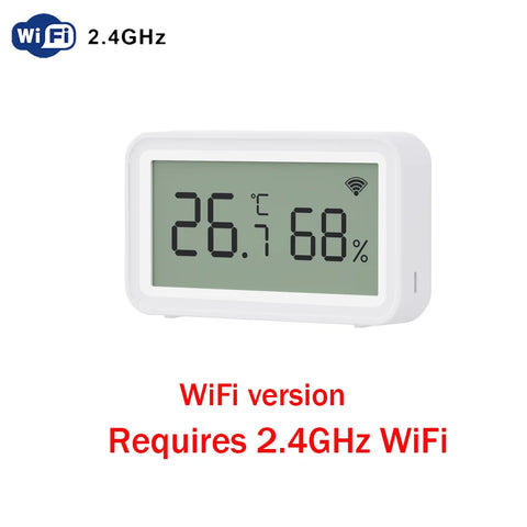 Tuya Zigbee WiFi Temperature Humidity Sensor with External Probe Thermometer Hygrometer APP Remote Control Workwith SmartLife