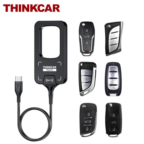 THINKCAR TKey101 Car Key Programmer IMMO Anti-theft Matching With 6 Remote Keys Work via THINKSCAN 689BT 689 MUCAR 892BT VO8
