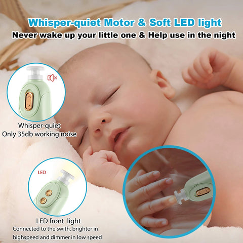 Baby Electric Nail Trimmer Kid Nail Polisher Tool Baby Care Multifunctional Fingernail Cutter Trimmer Infant