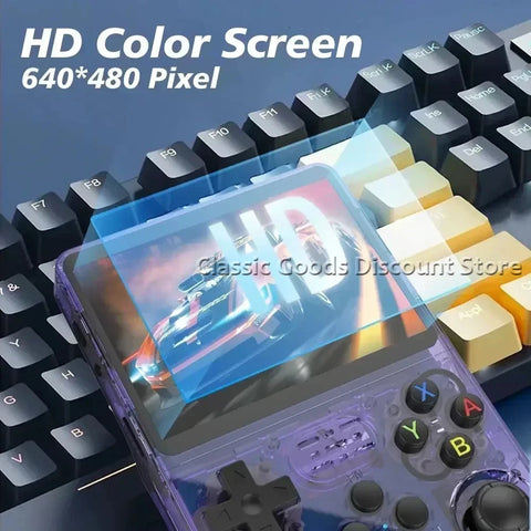 NEW R36PRO Retro Handheld Video Game Console Linux System 3.5 Inch IPS Screen Portable Pocket Video 64GB/256GB Player Games Gift