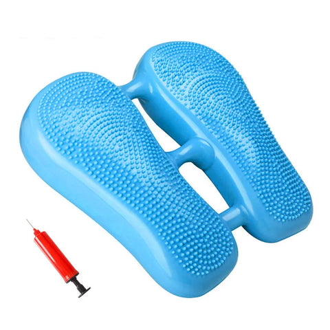 Mini Pedal Stepper Exercise Machine Inflatable Foot Stepper Indoor Core Training, Fat Reducing Machine Home Office Gym Trainer