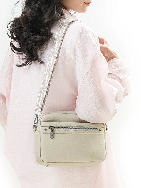 Trendy And Fashionable Women's Crossbody Bag, Single-Shoulder Bag, Simple Solid-Color Commuting Small Square Bag
