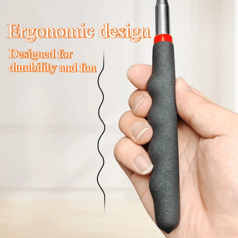 Retractable Cat Teaser Wand – Flexible Extendable Stick for Custom Play, Compatible with Feathers (Accessories Sold Separately)