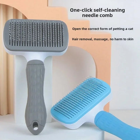 Stainless Steel Hair Remover Brush for Dogs and Cats Cats Pet Products Dog Grooming Equipment Cat Accessories Things Supplies