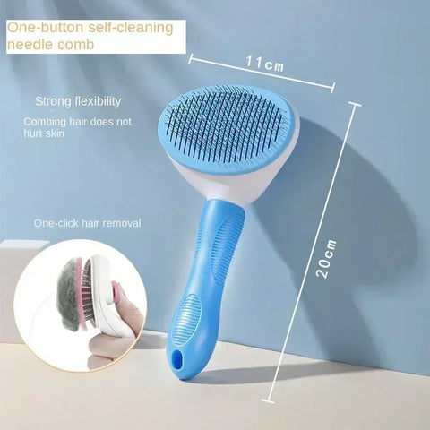 Stainless Steel Hair Remover Brush for Dogs and Cats Cats Pet Products Dog Grooming Equipment Cat Accessories Things Supplies