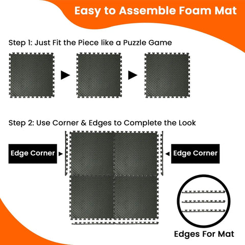 8/16/20-Piece Anti-slip and Shock-absorbing Fitness Mat Made of EVA Eco-friendly Material BPA-free Yoga Mat Suitable for Gyms