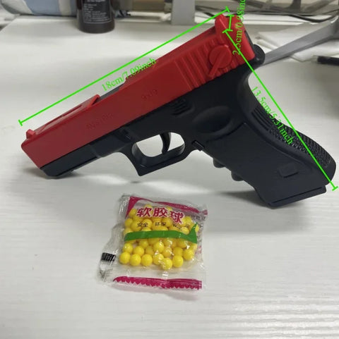 High Quality Soft Bullet Air Gun Manual G17 Geock Toy Gun Lower Magazine Laser Outdoor Sports CS Game Weapons Children Gift