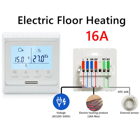 Smart Thermostat Tuya WiFi Home Electric Floor Heating Temperature Controller Water Gas Boiler Remote Voive Alexa Google Yandex