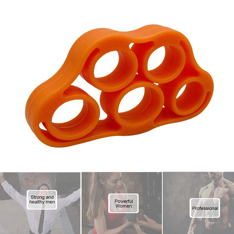 5-1PCS Silicone Finger Gripper Strengthener Trainer 6-80LB Elastic Hand Grip Finger Exerciser For Guitar/Patient Hand Trainer