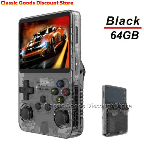 NEW R36PRO Retro Handheld Video Game Console Linux System 3.5 Inch IPS Screen Portable Pocket Video 64GB/256GB Player Games Gift