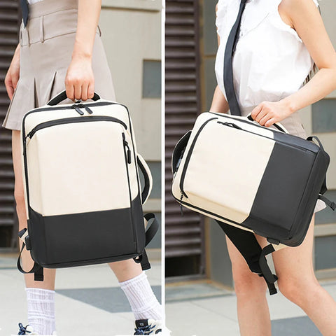 USB Business Backpack Commuting Hiking Camping Shopping Outdoor Travel Bag Laptop Computer Handbag Short Trip College Schoolbag