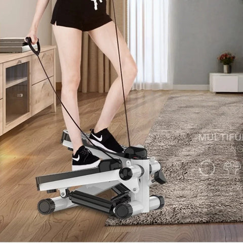 Portable Home Stepper Mini Hydraulic Rope Stepper Multi-functional Indoor Silent Fitness Equipment Without Installation