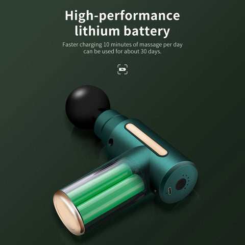 Mini Fascia Massage Gun Muscle Massage Gun with 4 Attachments for Muscle Recovery & Pain Relief