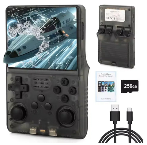 Retro Handheld Game Console R40S Pro Linux System 3.5 Inch IPS Screen Mini Portable Pocket Video Game Consola 256G Games Kid