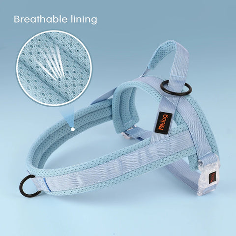 Soft No Pull Dog Harness Nylon Pitbull Dog Puppy Harnesses Padded Pet Vest Adjustable for Small Medium Large Dog Chihuahua Pug