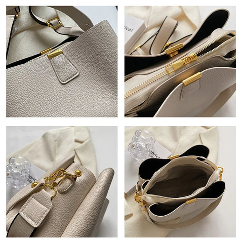 2026 New Trendy Fashion Handheld Bucket Bag Large Capacity Crossbody Bag for Women High-end Feel Women's Bag