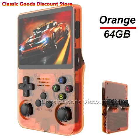 NEW R36PRO Retro Handheld Video Game Console Linux System 3.5 Inch IPS Screen Portable Pocket Video 64GB/256GB Player Games Gift