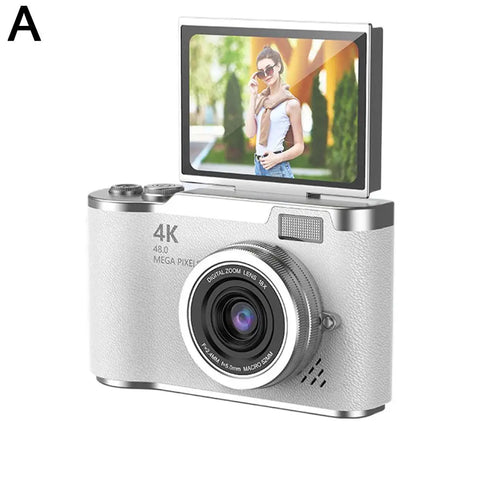 Digital Camera Children Cameras with 2.4 Inch Screen Flash Lamp Video Recorder 8x Zoom Compact Cam Student Small Camcorder