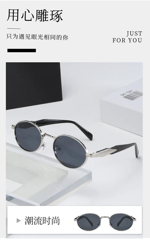 Luxury Brand Sunglasses for Men and Women Unisex Fashion Sun Glasses Oval Unisex Stylish Eyewear Shades Round Sunglasses﻿