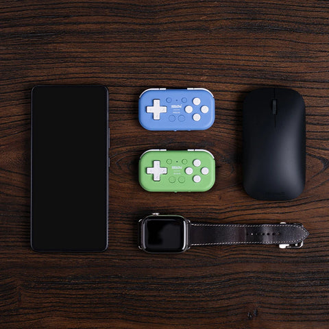 8Bitdo Micro Bluetooth Gamepad Pocket-sized Mini Controller for Switch1/2, Android,iOS,and Raspberry Pi, Supports Keyboard Mode