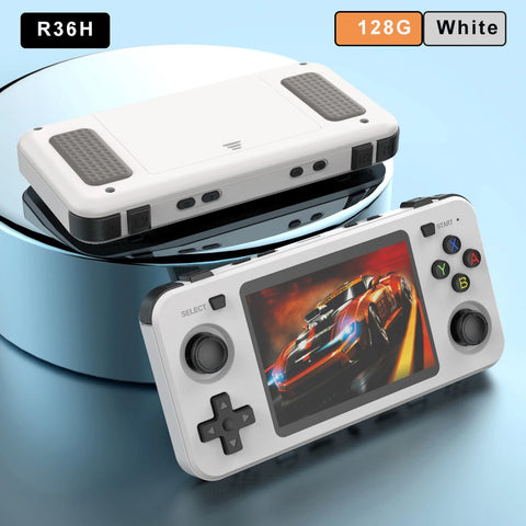 BOYHOM R36H Retro Video Game Console 3.5‘’ IPS Screen RK3326 3000 mAh Open Linux System Portable Player For Boys gift