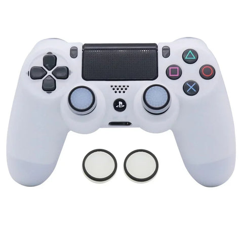 Glow in Dark Games Accessories Gamepad Joystick Case Cover  for PS4 Soft Silicon Case for PlayStation 4 Controller Skin Case