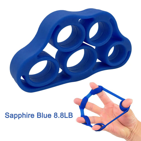 5-1PCS Silicone Finger Gripper Strengthener Trainer 6-80LB Elastic Hand Grip Finger Exerciser For Guitar/Patient Hand Trainer