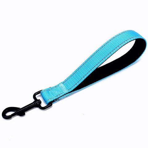 Dog Leash Short Dogs Leash 25cm Nylon Reflective Leashes for Dog Walking Comfortable Handle Short Dogs Leashes Nylon Pet Chain