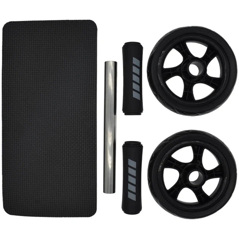 Great-Quality Abs Roller Fitness Equipment Mute Non-slip Double-Wheel Abdominal Wheel Exercise Ab Work Out Gym Muscle