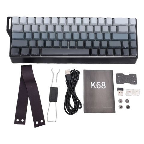 4000mA Mechanical Gaming Keyboard Wired Wireless 60% Rapid Trigger Gaming Keyboard w/RGB Backlit 3 Mode Hall Effect Side Printed