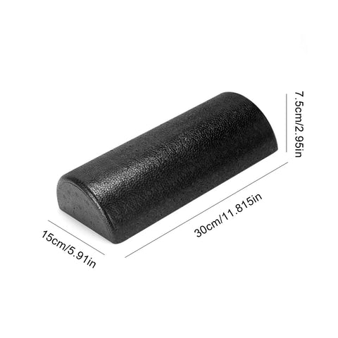 Half Round Yoga Column Roller Tool Muscle Relaxation Fitness Muscle Foam Roller Foam Massage Roller Stick for Home Gym Exercise