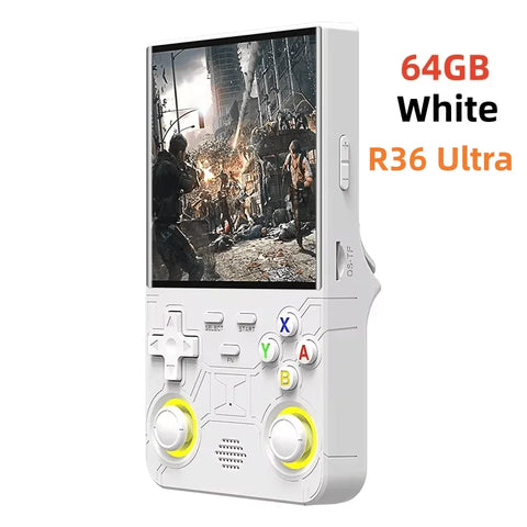R36S R36 Ultra Handheld Retro Video Game Console IPS Screen 128GB Games Portable Pocket Player Linux System R36Ultra R36 PRO