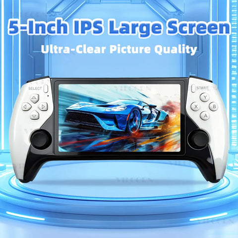 Portable Handheld Game Console 5inch Large Screen Game Player For PS1 GBA MAME Support FHD to TV Retro Game Machine Gift